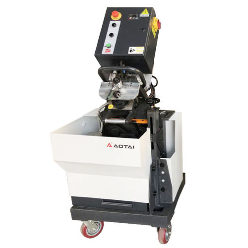 Электрический кромкострогальный станок - SKF-900 - Aotai Machine Manufacturing Co., Ltd - мобильный / с металлической пластиной / из нержавеющей стали