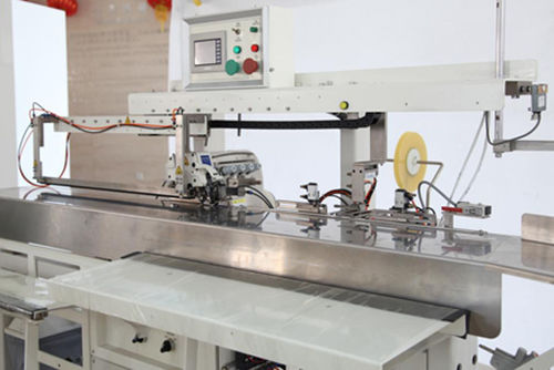 Фиксированная швейная машина - ABF-B/HX-6816TA - Hikari (Shanghai) Precise Machinery Science & Technology Co - с управлением через сенсорный экран / автоматическая / задняя кокетка