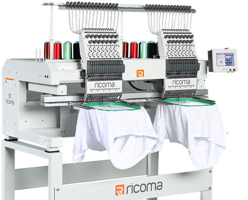 Вышивальный станок с несколькими головками - MT SERIES - RiCOMA International Corporation - 15 иголок / автоматизированный / плоский