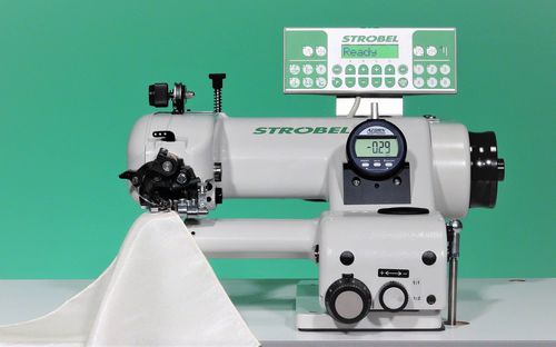 Швейная машина потайной шов - VEB100-4 - Strobel Spezialmaschinen GmbH - с одной иглой / с одним проводом / для ткани