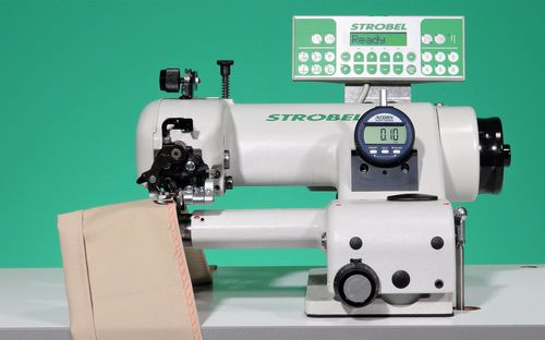Швейная машина потайной шов - VEB100-5 - Strobel Spezialmaschinen GmbH - с одной иглой / с одним проводом / для ткани