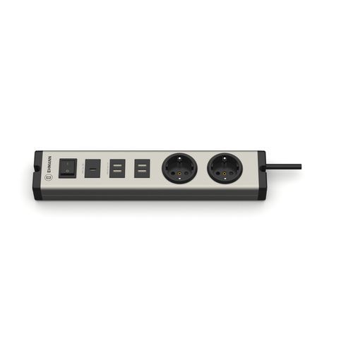 Сетевой фильтр 2 гнезда - 0601x0g02203301 - Bodo Ehmann GmbH - USB / с выключателем
