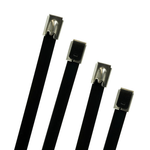 Кабельная стяжка из металла - CTSS4.6-1000-PC - Vital Parts ltd - из нержавеющей стали / из полиэстера / самоблокирующийся