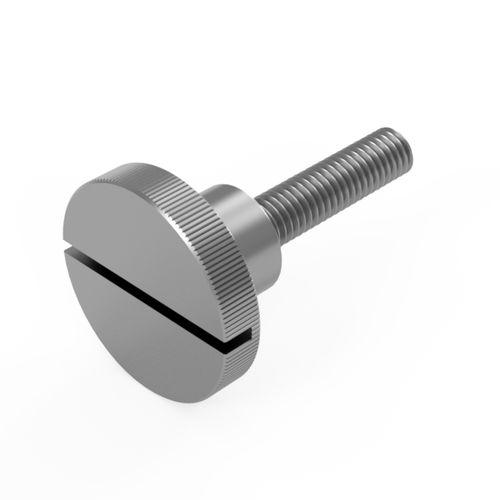 Винт для фиксации - THUM465-M series - Vital Parts ltd - для сборки / с рифленой цилиндрической головкой / с разрезом