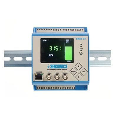 Безопасный монитор для скорости - DN26 G3 - SENSONICS LTD - на DIN-рейке