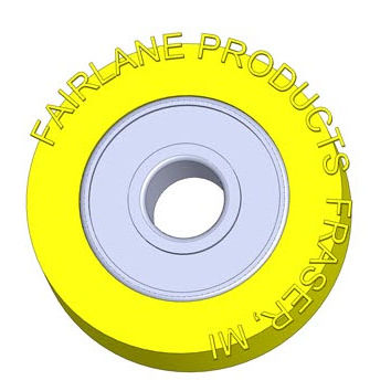 Валок для направляющих элементов - CB series  - Fairlane Products - из стали / пластмасса / с герметизированным подшипником