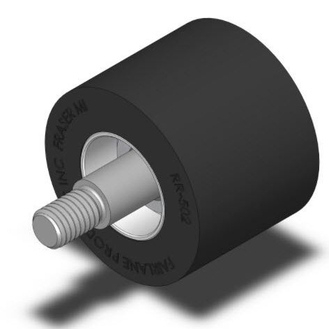 Валок для направляющих элементов - BR-502 series - Fairlane Products - из стали / неопреновый / на шариковом подшипнике