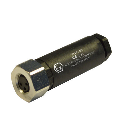 Соединитель M8 - 08FC3000-S-ATEX - H.T.P. - для источника электропитания / прямой / круговой