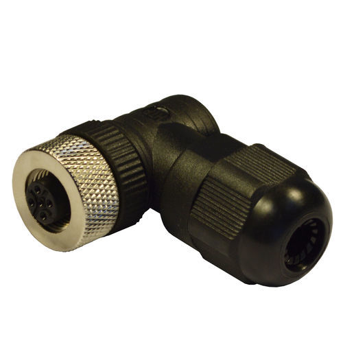 Соединитель M12 - 12FB4000-SK - H.T.P. - для источника электропитания / с прямым углом / круговой