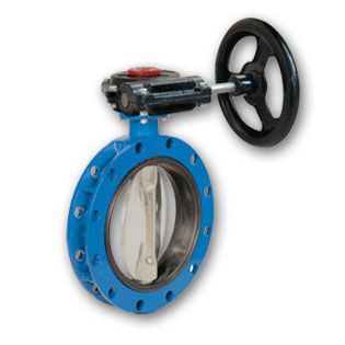 Клапан поворотный затвор - 2314 - INTERNATIONAL FLUIDES CONTROLES - с маховиком / для газа / с двойным фланцем