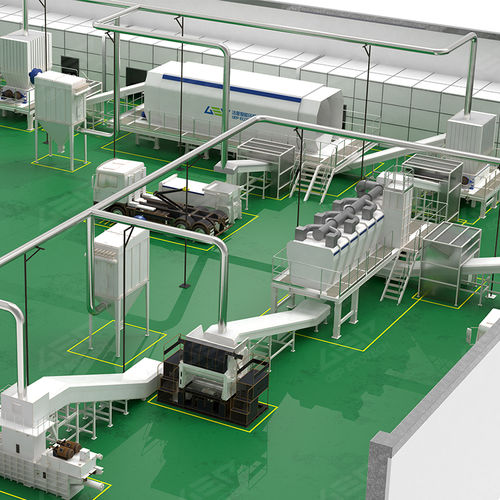 Устройство для переработки для PE - GEP ECOTECH CO., LTD. - для металлов / ПЭТФ / для ПЭНД