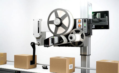 Этикетировочная машина для картона - Industrial Labelling Systems - для наклеивания на боковую часть / для наклеивания на верхнюю часть / для самоклеящейся этикетки