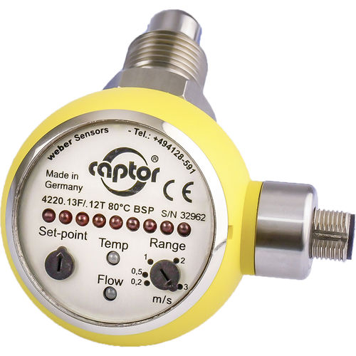 Калориметрический датчик расхода - 4220.xxF/.xxT xx °C - weber Sensors GmbH - объемный / для жидкостей / для контроля процесса