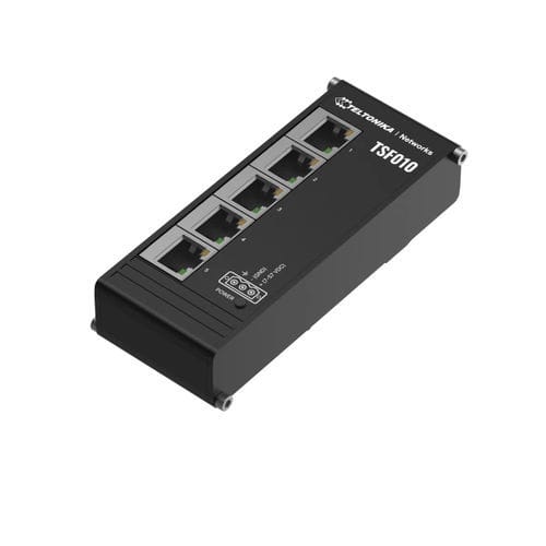 Неуправляемый коммутатор Ethernet - TSF010 - TELTONIKA SAS - 5 портов / на DIN-рейке / в виде шкафа