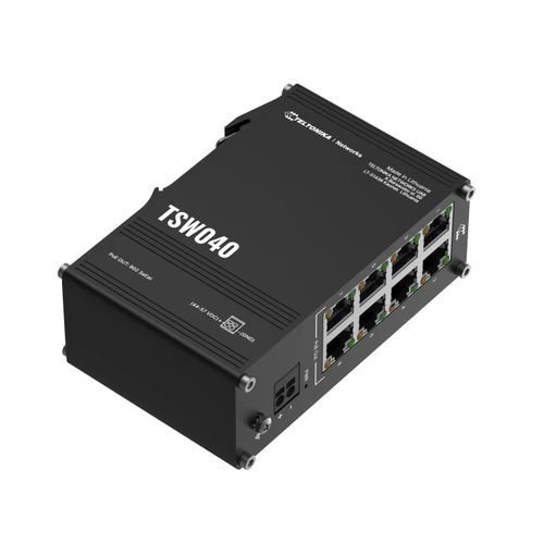Неуправляемый коммутатор Ethernet - TSW040 - TELTONIKA SAS - 8 портов / на DIN-рейке / встроенный