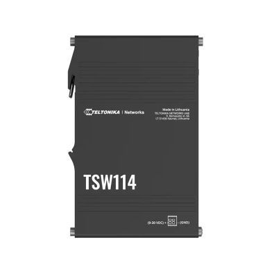 Коммутатор Ethernet 5 портов -  TSW114 - TELTONIKA SAS - Gigabit Ethernet / гигабит / на DIN-рейке