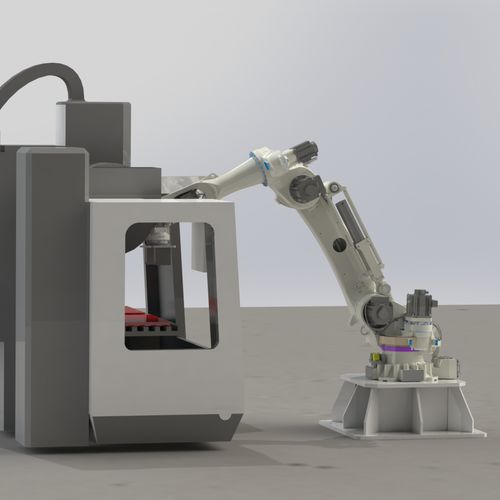 Роботизированная ячейка для станка - RD - MF01 - Whitech srl