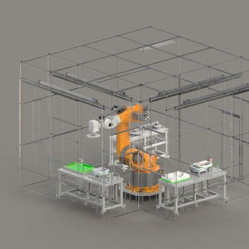 Роботизированная ячейка для фрезерования - RD - GC01 - Whitech srl - для отделки