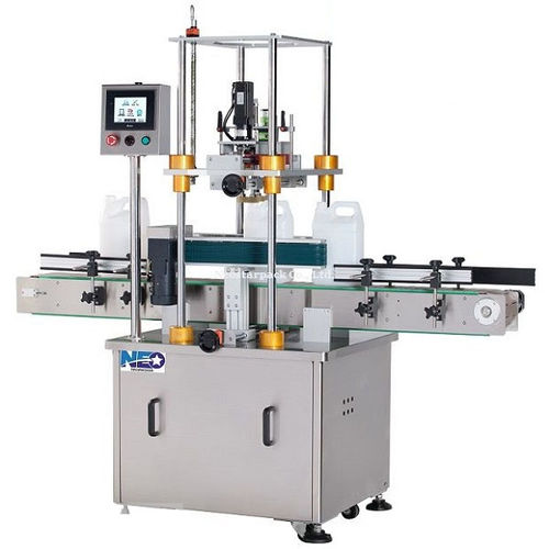 Линейная укупорочная завинчивающая машина - NCW-415S - NEOSTARPACK Co., Ltd. - автоматическая / с сервоприводом / для флакона