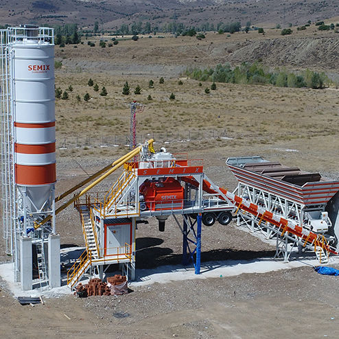 Мобильная бетоносмесительная установка - 160 S4 - Semix Concrete Batching Plants