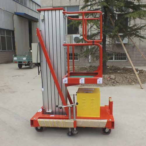 Подъемник с вертикальной мачтой на колесах -  a600 series - Jinan Juxin Machinery Co., Ltd. - электрический / для использования в помещениях / компактный