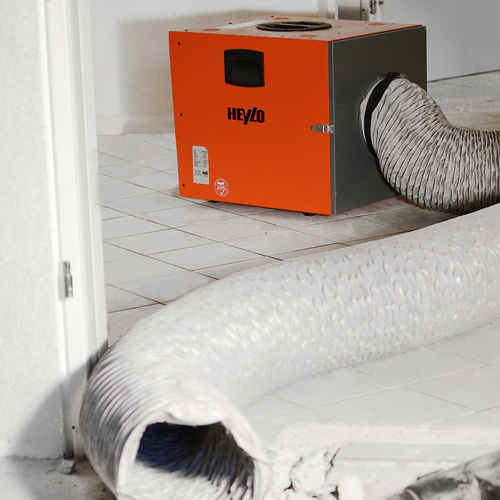 Подвижный очиститель воздуха - PowerFilter 1400 - Dantherm Group A/S - подвижный / на ножке / с HEPA-фильтром
