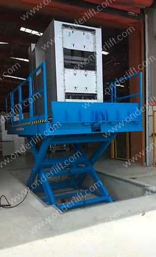 Ножничный подъемный стол - ESP-L series - ONDER GRUP MAKİNE - гидравлический / стационарный / для погрузочной платформы