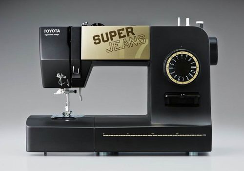 Двухигольная швейная машина - Toyota Super Jeans SuperJ15 - Elestar - для джинсов / фиксированная / электронная