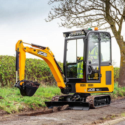 Экскаватор мини - 19C-1 - JCB - гусеничный / дизельный / для строительной площадки