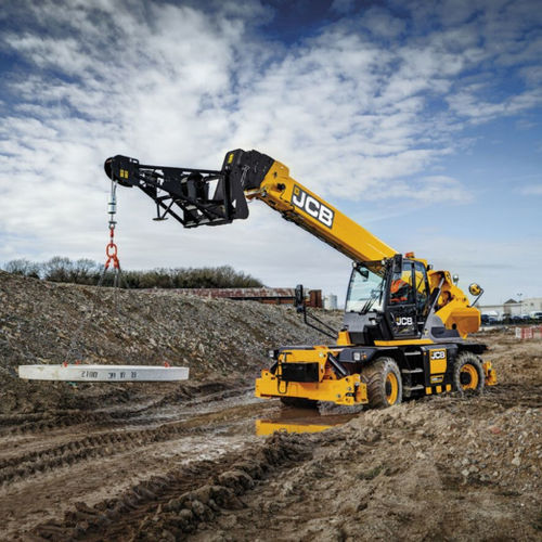 Телескопический вилочный погрузчик с дизельным двигателем - 558R PRO - JCB - вращающийся / с длинной стрелой / эргономичный