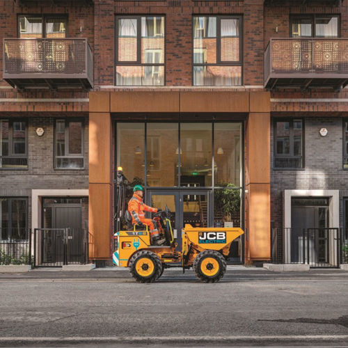 Колесный опрокидыватель - 1TE - JCB - полностью электрический / с задней разгрузкой / с подъемным ковшом