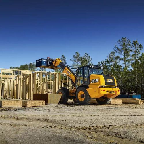 Телескопический вилочный погрузчик с дизельным двигателем - TM320 - JCB - эргономичный / с повышенной полезной нагрузкой / шарнирный