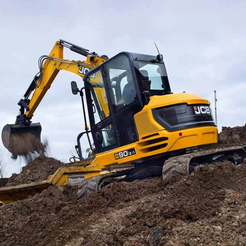 Экскаватор мини - 90Z-2 - JCB - малогабаритный / гусеничный / дизельный