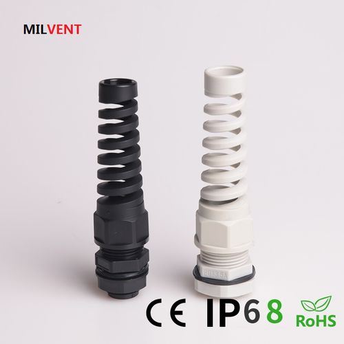 Нейлоновая кабельная втулка - MIV-BPNCG - Shenzhen Milvent Technology Co.,Ltd - герметичная / с спиральным гибким предохранителем