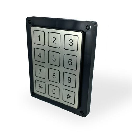 Цифровая клавиатура 12 клавиш - KBA33x - TactHill by Kynoppe - настенная / пьезоэлектрическая / из металла