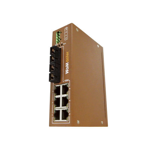 Неуправляемый коммутатор Ethernet - DS108 series - WoMaster - 8 портов / оптического волокна / монтируемый на DIN-рейке