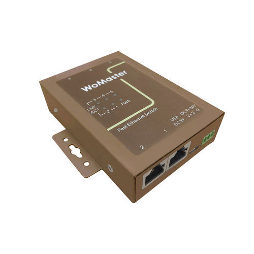 Неуправляемый коммутатор Ethernet - DS105 - WoMaster - 5 портов / 10/100BaseT(X) / на DIN-рейке