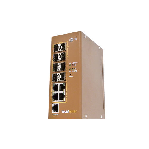 Управляемый коммутатор Ethernet - DS410F - WoMaster - 12 портов / Gigabit Ethernet / оптического волокна