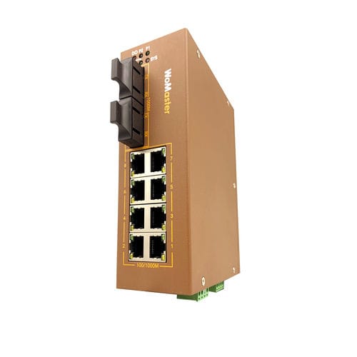 Прочный коммутатор Ethernet - DS410L-MM-SC/DS410L-SS-SC - WoMaster - управляемый / 10 портов / Gigabit Ethernet