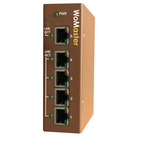 Промышленный коммутатор Ethernet - DS205 - WoMaster - неуправляемый / 5 портов / Gigabit Ethernet