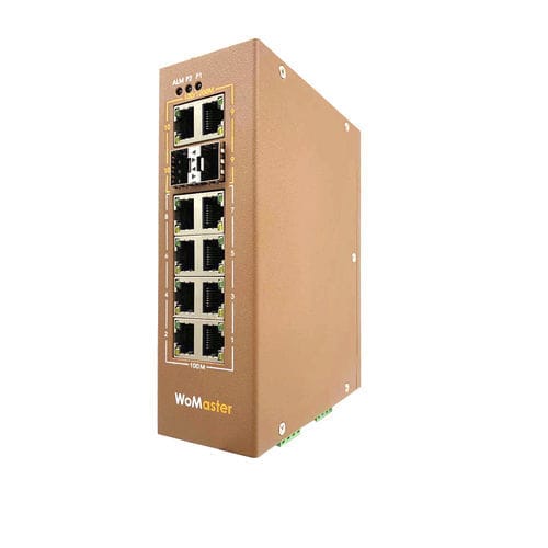 Неуправляемый коммутатор Ethernet - DS210 - WoMaster - 10 портов / Gigabit Ethernet / на DIN-рейке