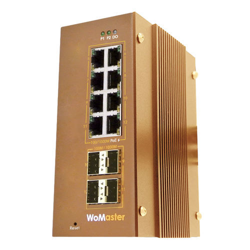 Управляемый коммутатор Ethernet - DP412 - WoMaster - 12 портов / уровня 2 / гигабит