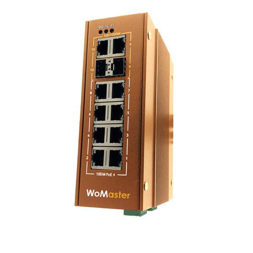 Коммутатор Ethernet PoE - DP210 LV - WoMaster - неуправляемый / 10 портов / Gigabit Ethernet