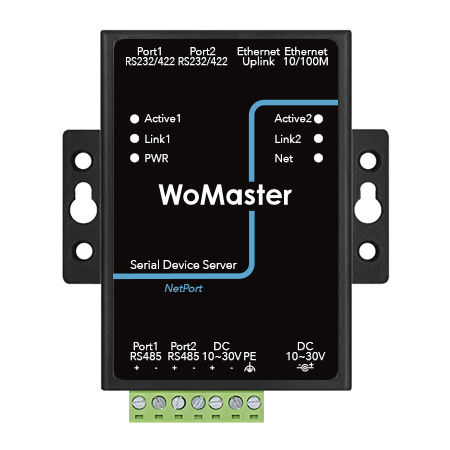 Консольный сервер Modbus -  NPS5251 - WoMaster - RS-232 / ЛВС / ModBUS RTU