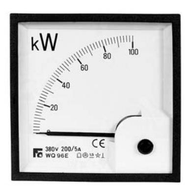Встраиваемый прибор для измерения мощности - 100 kW | WQE series - F.C. Misure - аналоговый