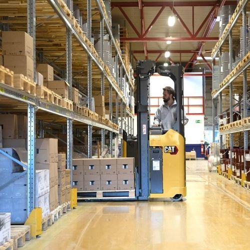 Электрический штабелер - NSR series - Cat Lift Trucks - со «стоячим» водителем / 24 В / транспортный