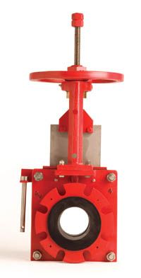 Клапан с гильотинными ножницами - DX  - Red Valve - с маховиком / для шлама / нагнетания