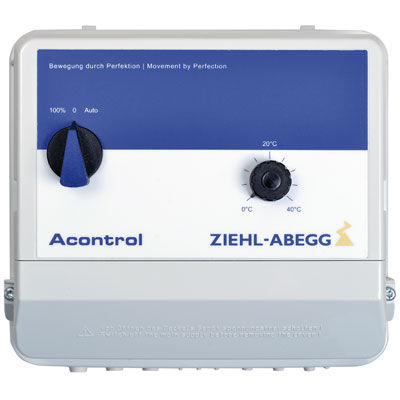 Электронная система управления напряжения - Dcontrol, Ucontrol, Acontrol - ZIEHL-ABEGG