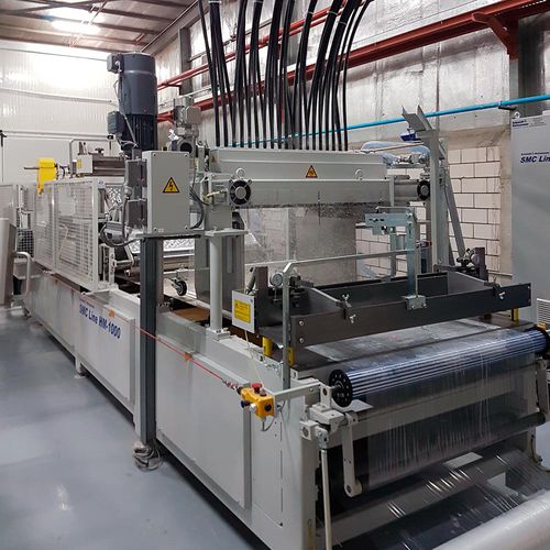 Производственная линия для изделий из стекла - Schmidt & Heinzmann GmbH & Co KG - для двухкомпонентного волокна / автоматическая