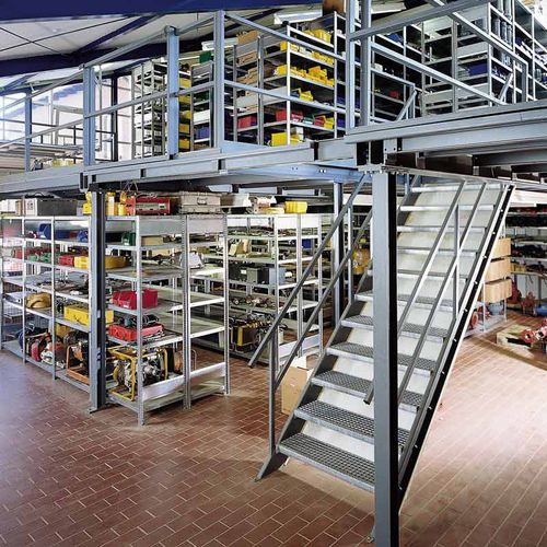 Промышленный этажный стеллаж с системой укладки - SCHULTE Lagertechnik - Gebr. Schulte GmbH & Co. KG - для складов